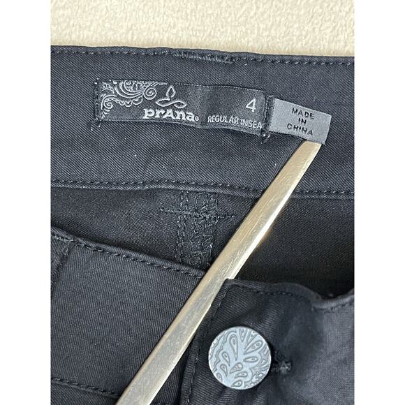Prana Pants Womens 4 Black Convertible Straight Leg Hiking‎ Camping Outdoors - Picture 4 of 15